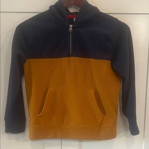 Old Navy Kids Navy and Mustard Hoodie